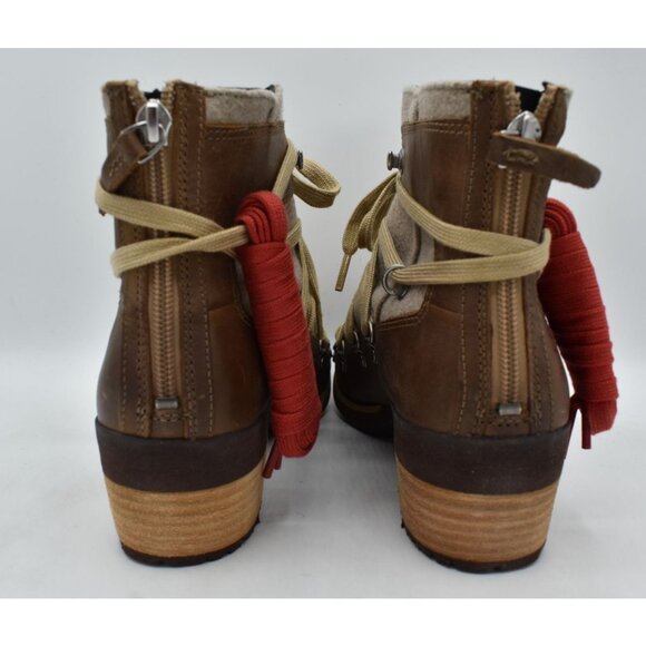 Merrell Womens Size 8.5 Shiloh II Warm Camel Leather Boots Shoes - Picture 7 of 16